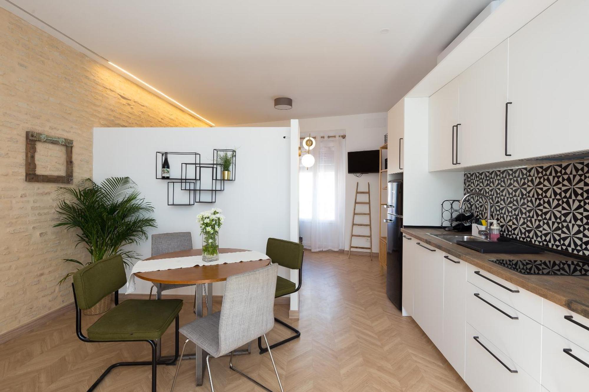 Center Apartment Fully Eqquiped Opcional Breakfast 塞维利亚 外观 照片